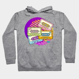 80s Colorful Cassette Tapes Hoodie